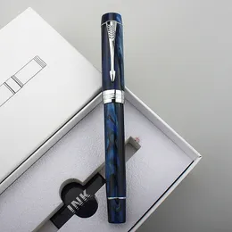 Fountain Pens Jinhao Centennial 100 Pen Fine 04mm M NIB 07 mm Tusz z żywicą z konwerterą Biuro Biura Businesa Prezent 230608