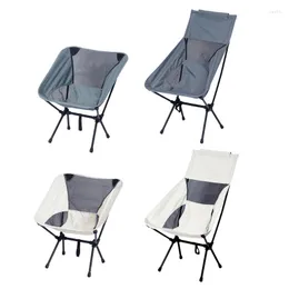 Camp Furniture Portable Folding Camping Chair Ultralight Chairs Backrest Fishing For Outdoor Beachs Picnic Lawn Patios
