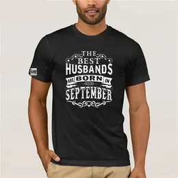 Camisetas femininas Personalidade Moda Os maridos estão em setembro Camiseta Cotton Outfit Harajuku Boy Girl T-Shirts Top de cores sólidas