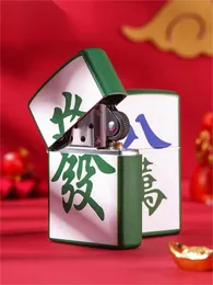 Zipo 공식 정통 라이터 마작 컬러 인쇄 fa cai zhi bao 진정한 바람방방 창조적 인 남성과 여성 선물