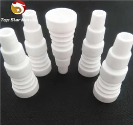 whole 101418mm Ceramic Nails male VS titanium nail Quartz nail joint Ceramic carb cap ceramic nail2639204