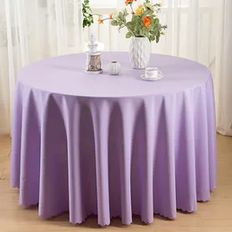 Table Cloth 38 Solid Color Polyester Fabric Tablecloth Wedding Birthday Party Round/Rectangle Cover Desk