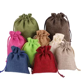 2021 Drawstring Christmas bamboo charcoal aromatherapy cotton linen bag, jewelry food gift packaging bag customization
