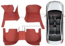 3D Vorm Aangepaste Waterdichte Auto Vloermatten voor Volkswagen Tiguan Zwart