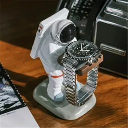 Decorative Objects Figurines Watch Holder Astronaut Watch Resin Crafts Watch Storage Box Case Fashion Watch Display Box Living Room Decorations 230608