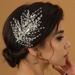 Hair Clips Bride Wedding Accessories Handmade Crystal Hairpins Side Luxury Rhinestone Headpiece Jewelry For Women Girls