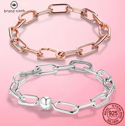 Autentisk Snake Chain Fit Pandora Armband Designer för kvinnlig europeisk pärla hänge diy me hummerlås kedja länk femme
