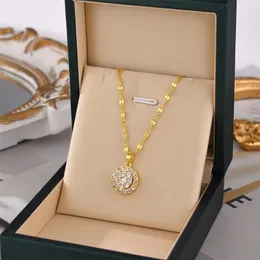 Silver Saturn Necklace Channel smyckesdesigner för kvinnor Moissanitkedja skiktade herrhalsband ingefära snap hög kvalitet 14k massiv guldlåda smyckesuppsättning för ons