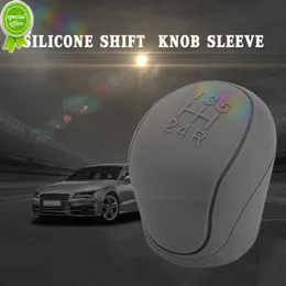 Ny bilsilikonväxelsknapp Knopp Täckväxel Skift Grip Handel Fall Non Slip Automobiles Gear Shift Collar Cil Interiör Tillbehör