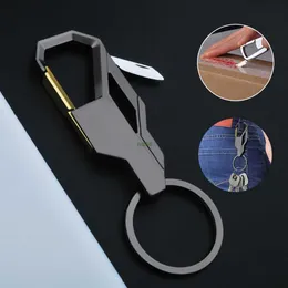 Xorh Keychains Lanyards 1pc Classic Men Mini 나이프 접이식 키 체인 다기능 허리 마운트 Carabiner Key Chain Car Play Key Ring Tool