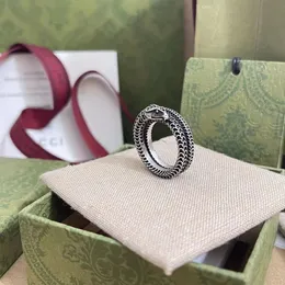 Anéis de designer de moda Joias para amantes de joias Anel de cobra para homens e mulheres Anéis de banda