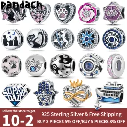 925 silver for pandora charms jewelry beads Pendant women Bracelets bead Original Round Heart Pattern Charm