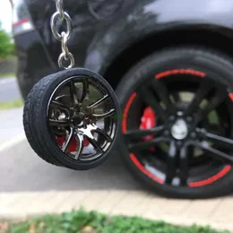 1had Keychains Lanyards Rim Car Wheel Hub Keychain Key Ring with Brake Discs Car Tire Wheel Keychain Auto Car Key Chain Keyring for Bmw Audi Fans