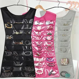 Jewelry Pouches Double Sided Hanging Organizer Holder For Bracelet Earring Ring Necklace Accessories Storage Bag No Hanger Packaging