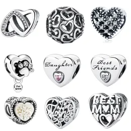 Charms pendentes de prata esterlina Pandora-925 Fit Pandora Love Series Versátil com miçangas ornamento faça você mesmo Pulseira ajustável com cordão, caixa de Pandora grátis na compra