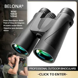 Portable Binoculars HD BAK4 Prism Professional Zoom Telescope For Outdoor Grazing, Tourism, Super Foot Bowl Game Watching