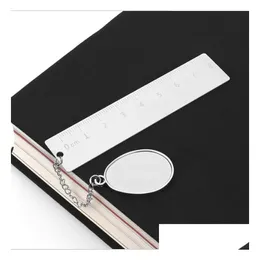 Bokmärke mtipurpose oval favorit personlig sublimering rer bokmärken skrivbord prydnad värme överföring beläggning bok droppleverans kontor dhiz6