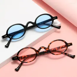 Lunettes de soleil rétro ovales petit cadre hommes femme créateur de mode lunettes extérieur pêche conduite soleil