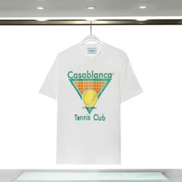 2023 Casablanca Heren T-shirts Dames Designer T-shirts Casablanca bedrukte t-shirts 100% Katoen Mode man T-shirt Anti-Pilling Topkwaliteit Amerikaanse maat s-2xl