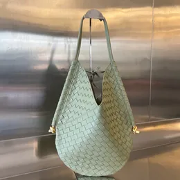 Gündönümü büyük boy 44cm omuz çantası çanta kadınlar ünlü markalar tasarımcı intrecciato koyun derisi örgü lüks kapaklı koltuklu torba ücretsiz kargo