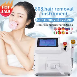 Diode Laser Hair Removal Machine 755/808/1064nm 3 Wavelengths Cooling Head Painless Laser Epilator Face Body Hair Removal For Salon