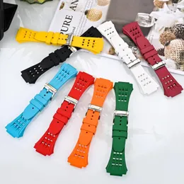 Watch Bands Fluororubber Strap Replace Band For Apple Modification Kit Case Ultra 49Mm Series 8 7 6 5 4 Se 44Mm 45Mm