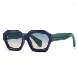 Sunglasses 2023 Luxury Oversized Man Brand Designer Sun Glasses For Woman Fashion Gradient Square Shades