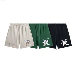 Shorts Masculino RHUDE Shorts Masculinos Casuais Corridas de Verão Fitness Secagem Rápida Tendência Calças Curtas Calças de Treino de Basquete Soltas