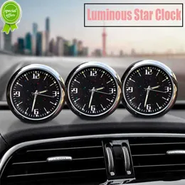 Ny bil Auto Gauge Clock Luminous Mini Automobiles Internal Air Vent Waterproof Watch Clocks Auto Ornament Styling Car Accessories