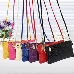 Bolsa de ombro chique decorativa bolsa de couro falso bolsa para telefone feminina moda tiracolo transversal bolsa para telefone com câmera