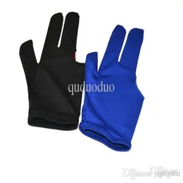 Nova BG2 10pcs Luvas de bilhar de cor preta e azul Luvas de sinuca Luvas de sinuca para dedos inteiros Luvas Preto e azul322A