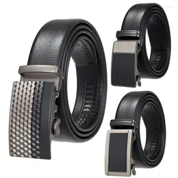 Belts Men's Automatic Buckle Belt Fashion Casual Luxury Design Jeans Accessories High Quality Black Pu Leather Waistband Strap