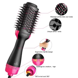 Hair dryer hot air brush styling and Volumizer women's multifunctional styling hair straightener curler electric hair dryer combing hair