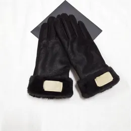 Australia Designer Knitted Mittens Winter Fleece Gloves with Lanyard Warm Knit Mitts Women Girls Full Finger Mitten Outdoor 294N