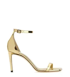 Элегантная бренда Alva Sandals Shoes Women Resppay Pumps High Stiletto Heel Вечернее платье Lady Gladiator Sandalias Box 35-43