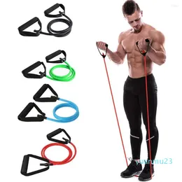 Resistance Bands 5 Levels With Handles Yoga Pull Rope Elastic Fitness Exercise Tube Band For Home Workouts Strength Training