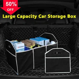 New Car Trunk Storage Bag Multifunctional Folding Organizer Trunk Box Bags Container Tool Food Universal Car Interior Accessories