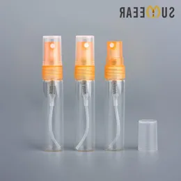 100Pcs/Lot 5ml Sample Spray Bottle Parfum Travel Perfume Portable Empty Cosmetic Case With Plastic Pump for Gift Tkgsb
