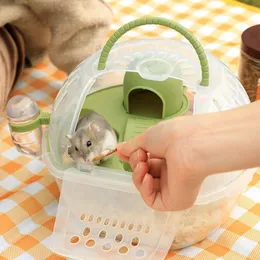 Small Animal Supplies Hamster Travel Cage Handheld Gift Keep Warm Go Out Box Pet Accessories 230609
