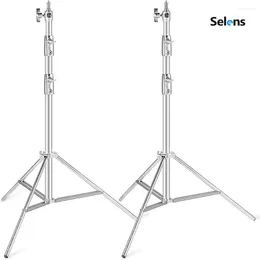 Tripods Selens Adjustable 210/280/400 Cm Stainless Steel Light StandTripod Stand For Po Studio Kits Pography Accessories Tripod