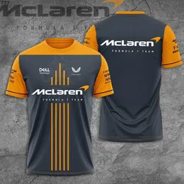 Dw2h 2023 New Men's and Women's F1 Team T-shirts Summer Arrival Mclaren Formula One Racing Fashion Outdoor Sports Top