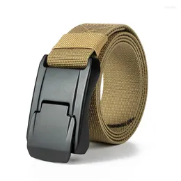 Belts Nylon Men's Belt Outdoor Hunting Tactics High Quality Plastic Buckle Multi Functional Male Marine Corps Canvas Strap DT044