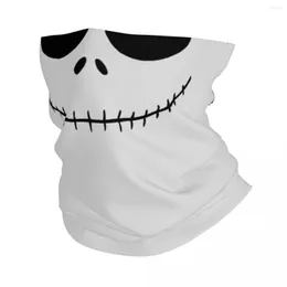 Szaliki Skellington Smile Skull Bandana Neck Gaiter Print Mask Scarf Mult-Use Nekuar Fishing unisex dorosły zima