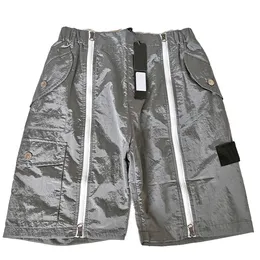 Pantaloncini sportivi a cinque punti impermeabili in nylon leggero da esterno in metallo per coppie Pantaloncini ad asciugatura rapida da spiaggia PJ031-