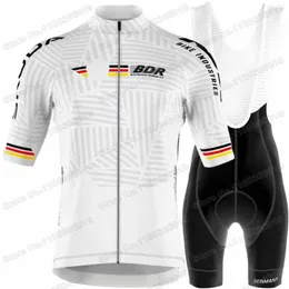 Racing Sets 2023 Germany Cycling Jersey Set German National Team Clothing Men Kits Road Bike Shirts Suit Bicycle Bib Shorts MTB Wear