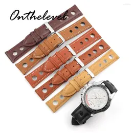 Watch Bands Onthelevel Fashion Band Genuine Leather Straps 18mm 20mm 22mm Woman Accessories Men High Quality Watchbands