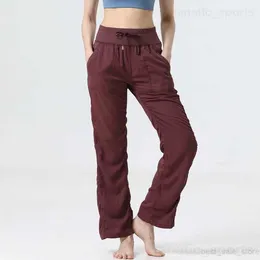 Studio taneczne sportowe spilne jogie kobiety na świeżym powietrzu długie pant duże duże joggingowe spodnie Pockets Pełne spodnie luźne i za darmo
