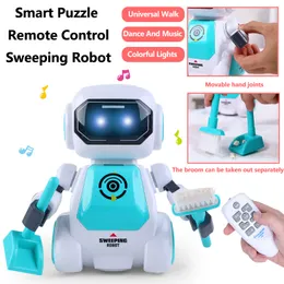 ذكي Universal Walking Remote Remote Robot Toy Toy Arm Arm Story Colorful Light Music Dancing Educational Kids Puzzle RC Toy