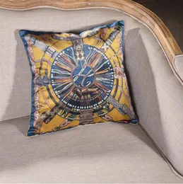 Luksusowe poduszki poduszki Coushion Konie Kwiaty Drukuj na poduszki osłona obudowy do domu na krzesło dekoracja kwadratowe poduszki 45*45 cm