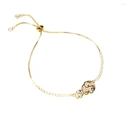 Charm Armbänder EYIKA Mode Zirkonia Tier Elefant Biene Charms Armband für Frauen Mädchen Conch Tennis Verstellbare Kette Strand CZ